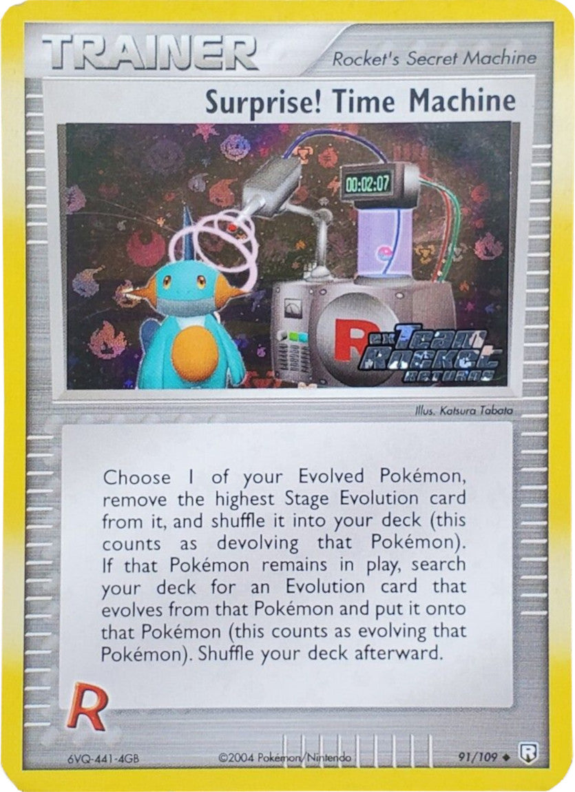 Surprise! Time Machine (91/109) (Stamped) [EX: Team Rocket Returns] | Gear Gaming Fayetteville