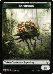 Saproling // Manifest Double-Sided Token [Commander 2019 Tokens] | Gear Gaming Fayetteville
