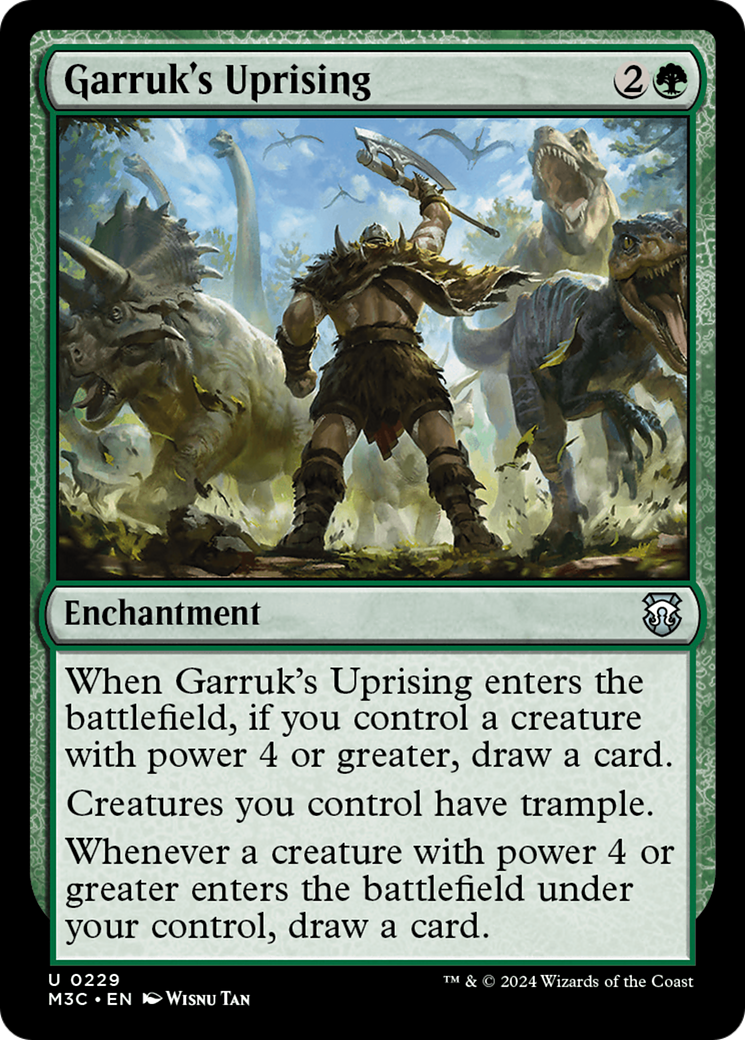 Garruk's Uprising (Ripple Foil) [Modern Horizons 3 Commander] | Gear Gaming Fayetteville