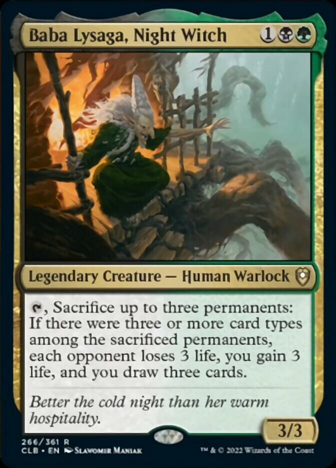 Baba Lysaga, Night Witch [Commander Legends: Battle for Baldur's Gate] | Gear Gaming Fayetteville