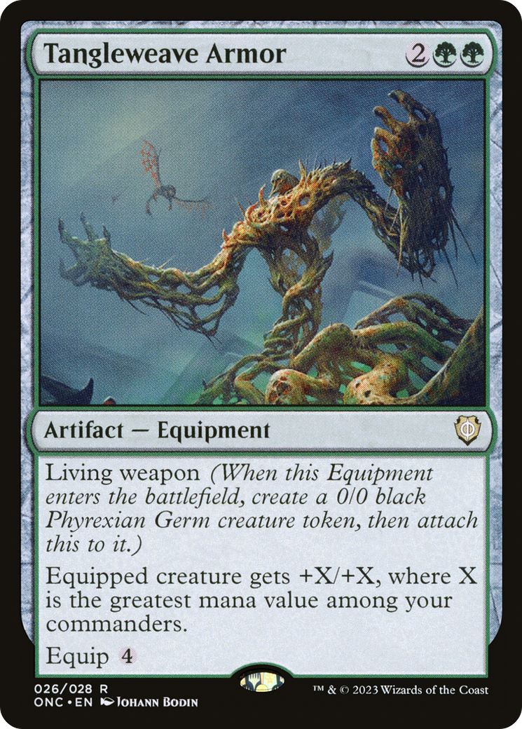 Tangleweave Armor [Phyrexia: All Will Be One Commander] | Gear Gaming Fayetteville