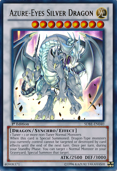 Azure-Eyes Silver Dragon [SDBE-EN040] Ultra Rare | Gear Gaming Fayetteville