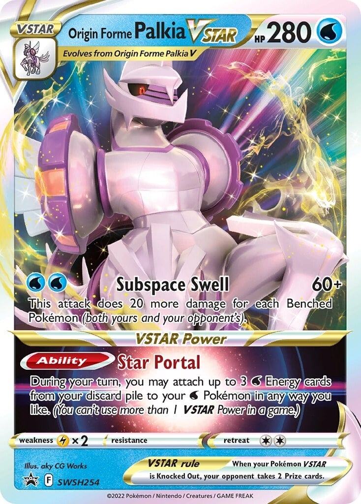 Origin Forme Palkia VSTAR (SWSH254) (Jumbo Card) [Sword & Shield: Black Star Promos] | Gear Gaming Fayetteville