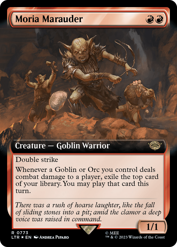 Moria Marauder (Extended Art) (Surge Foil) [The Lord of the Rings: Tales of Middle-Earth] | Gear Gaming Fayetteville