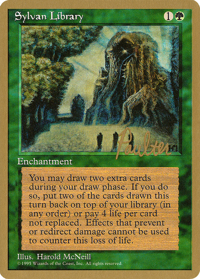 Sylvan Library (Preston Poulter) [Pro Tour Collector Set] | Gear Gaming Fayetteville