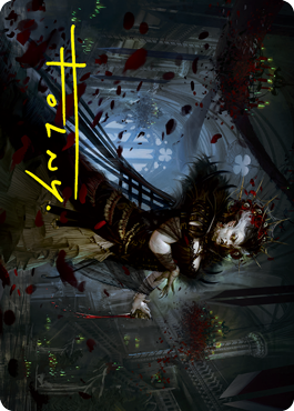 Falkenrath Forebear Art Card (Gold-Stamped Signature) [Innistrad: Crimson Vow Art Series] | Gear Gaming Fayetteville