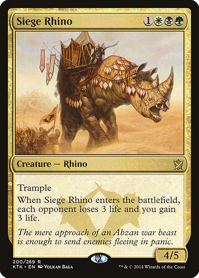 Siege Rhino [Khans of Tarkir] | Gear Gaming Fayetteville