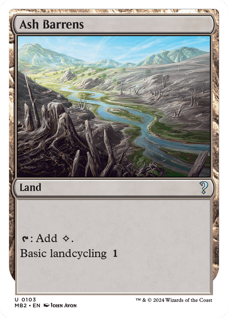 Ash Barrens (White Border) [Mystery Booster 2] | Gear Gaming Fayetteville