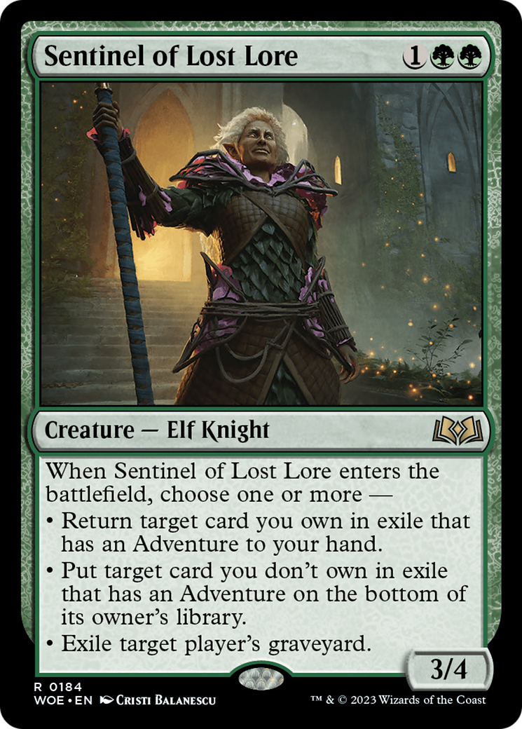 Sentinel of Lost Lore [Wilds of Eldraine] | Gear Gaming Fayetteville