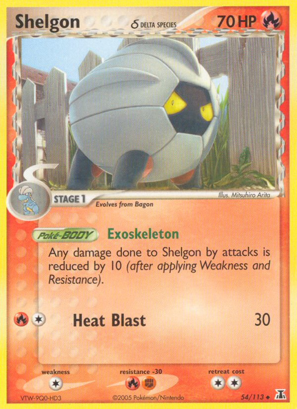 Shelgon (54/113) (Delta Species) [EX: Delta Species] | Gear Gaming Fayetteville
