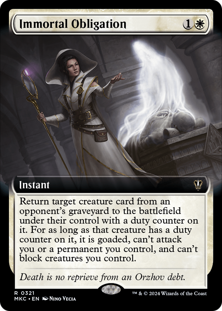 Immortal Obligation (Extended Art) [Murders at Karlov Manor Commander] | Gear Gaming Fayetteville