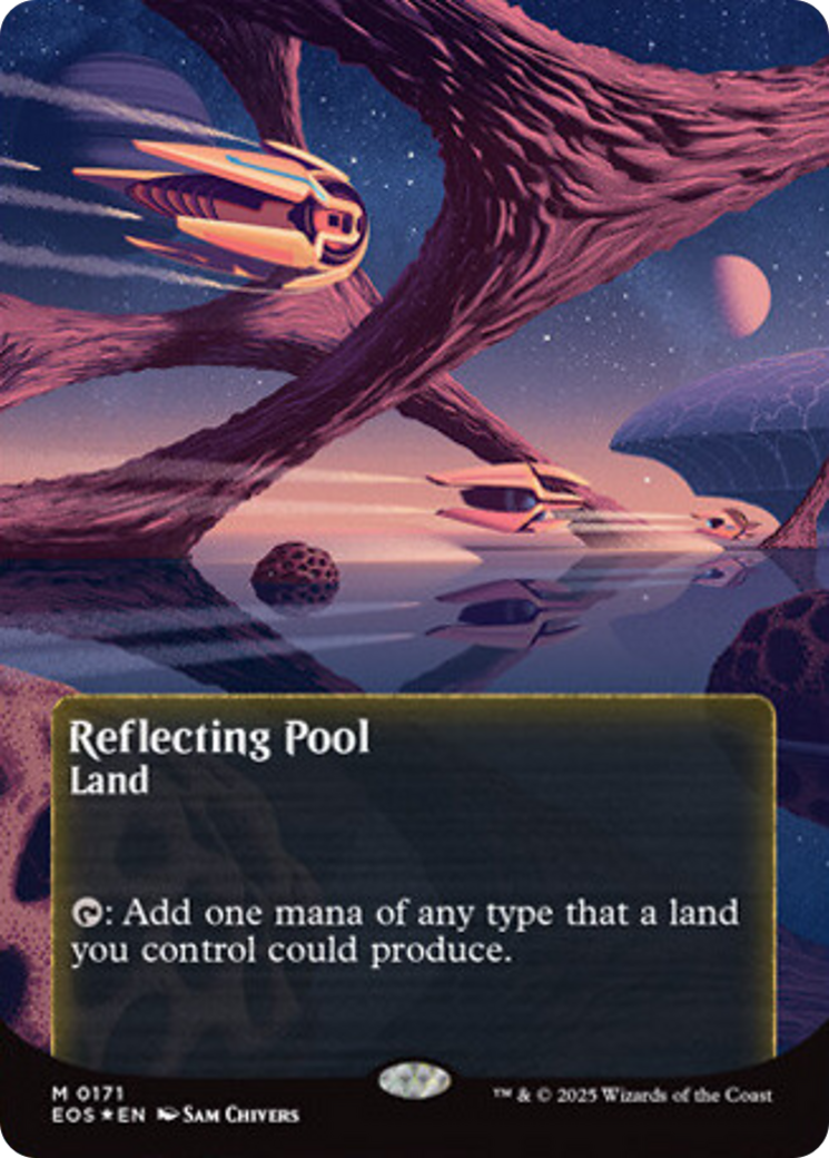 Reflecting Pool (0171) (Borderless) (Galaxy Foil) [Edge of Eternities: Stellar Sights] | Gear Gaming Fayetteville
