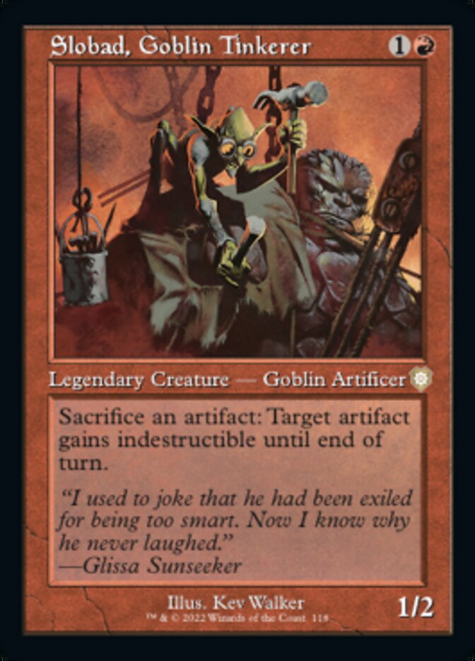 Slobad, Goblin Tinkerer (Retro) [The Brothers' War Commander] | Gear Gaming Fayetteville