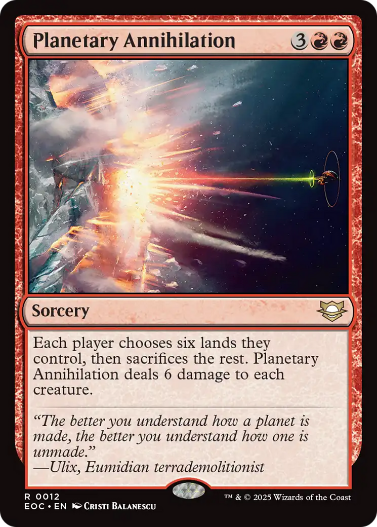 Planetary Annihilation [Edge of Eternities Commander] | Gear Gaming Fayetteville