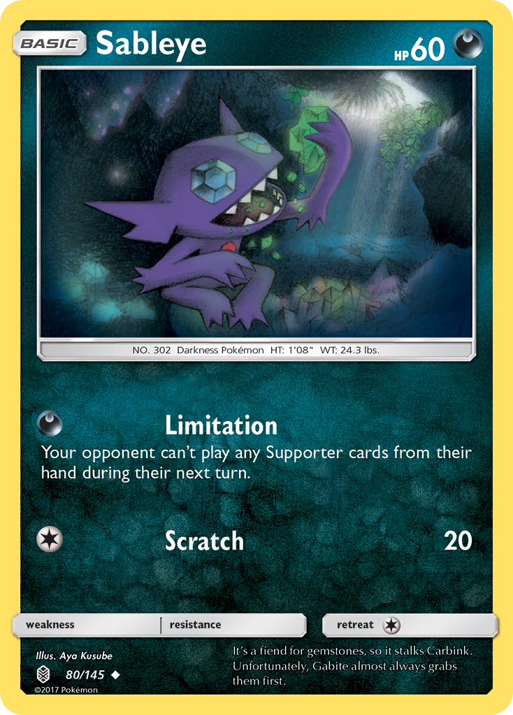 Sableye (80/145) [Sun & Moon: Guardians Rising] | Gear Gaming Fayetteville