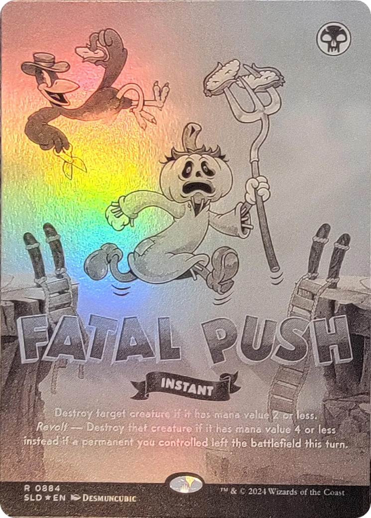 Fatal Push (0884) (Black & White Foil) [Secret Lair Drop Series] | Gear Gaming Fayetteville