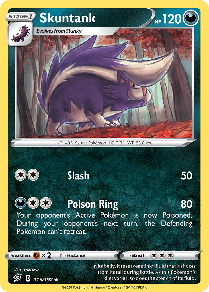 Skuntank (115/192) [Sword & Shield: Rebel Clash] | Gear Gaming Fayetteville