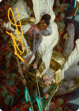 Storm the Seedcore Art Card (Gold-Stamped Signature) [March of the Machine Art Series] | Gear Gaming Fayetteville