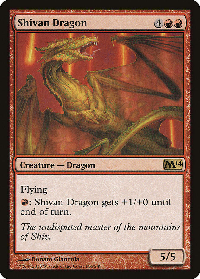 Shivan Dragon [Magic 2014] | Gear Gaming Fayetteville