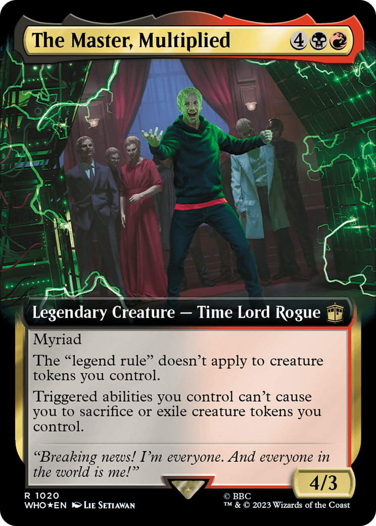 The Master, Multiplied (Extended Art) (Surge Foil) [Doctor Who] | Gear Gaming Fayetteville