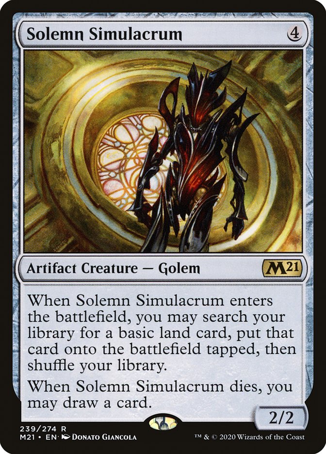 Solemn Simulacrum [Core Set 2021] | Gear Gaming Fayetteville