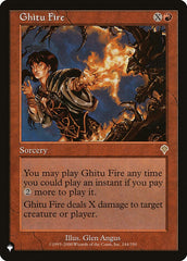 Ghitu Fire [The List] | Gear Gaming Fayetteville