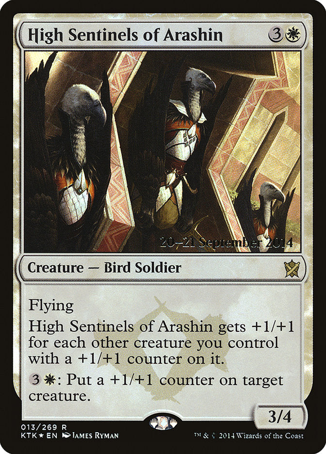 High Sentinels of Arashin [Khans of Tarkir Prerelease Promos] | Gear Gaming Fayetteville