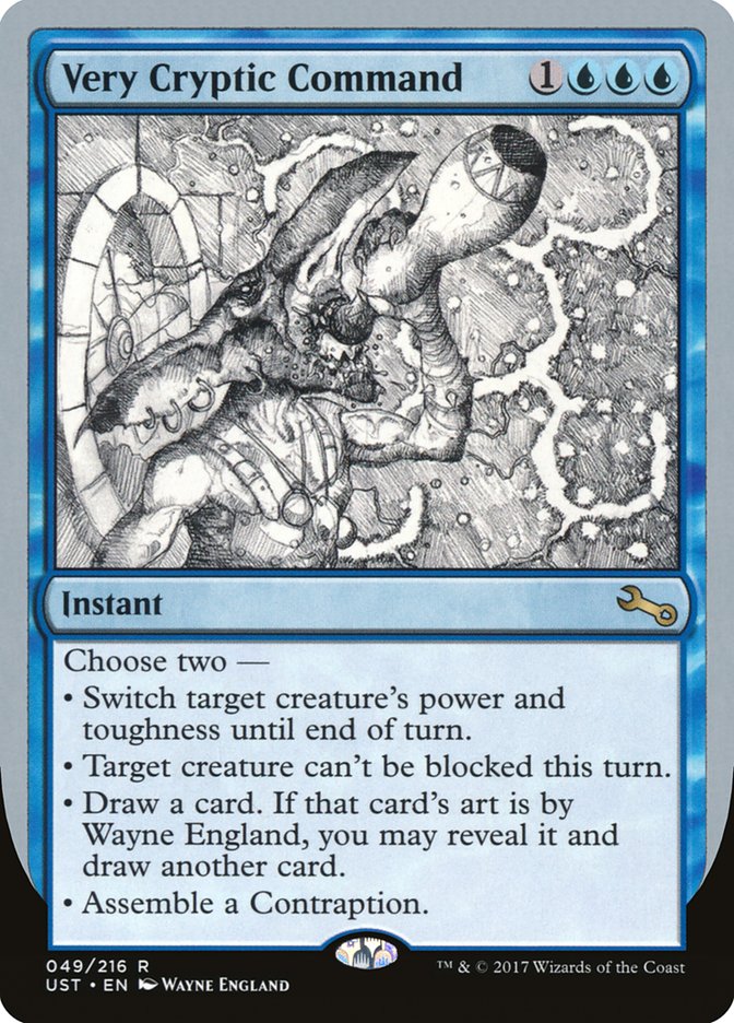 Very Cryptic Command (Black and White Art) [Unstable] | Gear Gaming Fayetteville