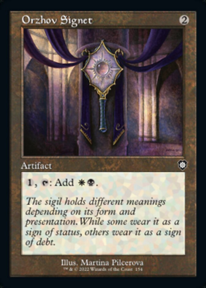 Orzhov Signet (Retro) [The Brothers' War Commander] | Gear Gaming Fayetteville