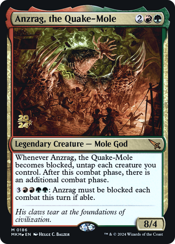 Anzrag, the Quake-Mole [Murders at Karlov Manor Prerelease Promos] | Gear Gaming Fayetteville