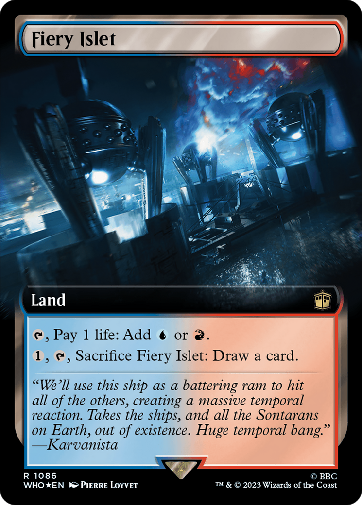 Fiery Islet (Extended Art) (Surge Foil) [Doctor Who] | Gear Gaming Fayetteville