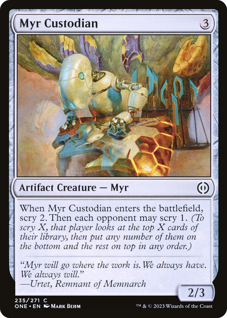 Myr Custodian [Phyrexia: All Will Be One] | Gear Gaming Fayetteville
