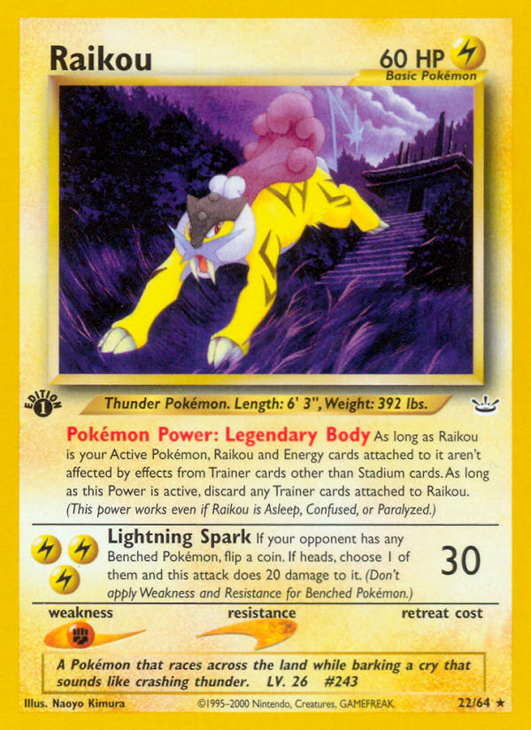 Raikou (22/64) [Neo Revelation 1st Edition] | Gear Gaming Fayetteville