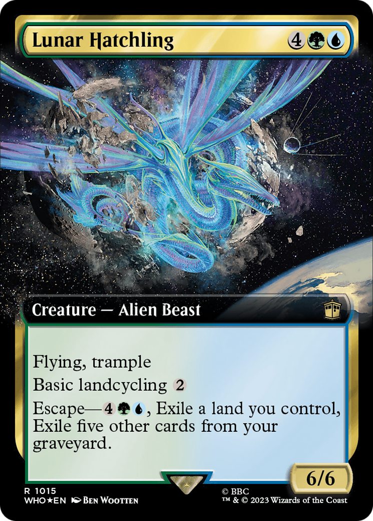 Lunar Hatchling (Extended Art) (Surge Foil) [Doctor Who] | Gear Gaming Fayetteville