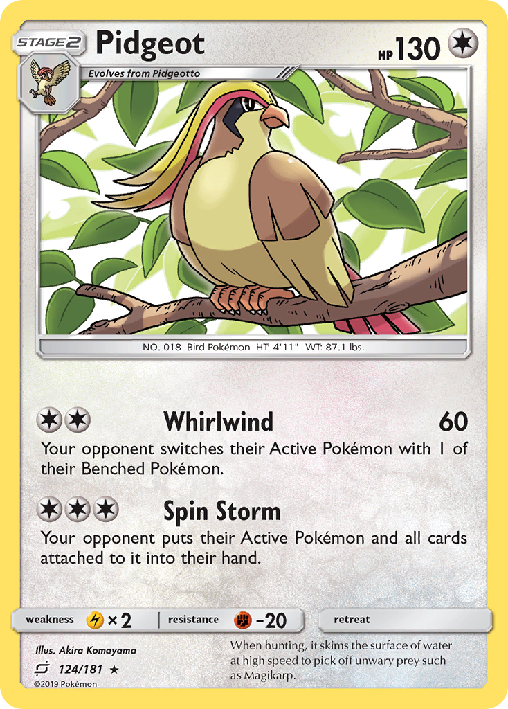 Pidgeot (124/181) [Sun & Moon: Team Up] | Gear Gaming Fayetteville