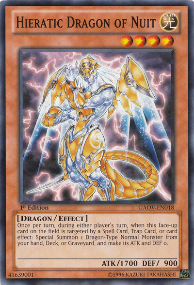 Hieratic Dragon of Nuit [GAOV-EN018] Common | Gear Gaming Fayetteville
