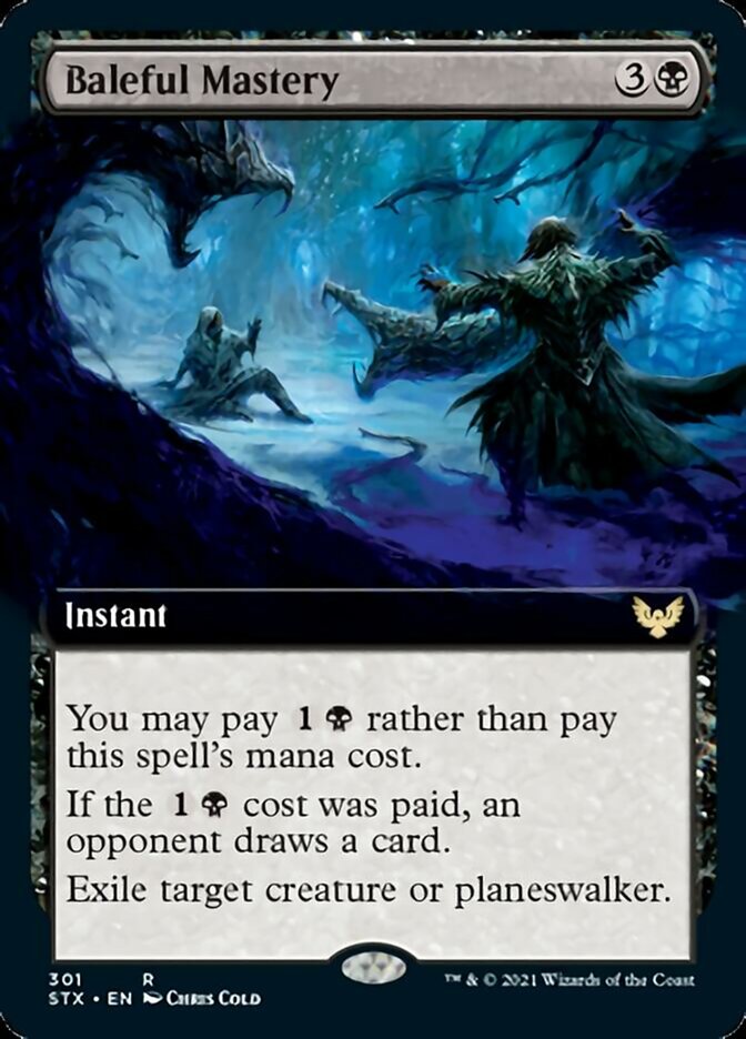 Baleful Mastery (Extended Art) [Strixhaven: School of Mages] | Gear Gaming Fayetteville