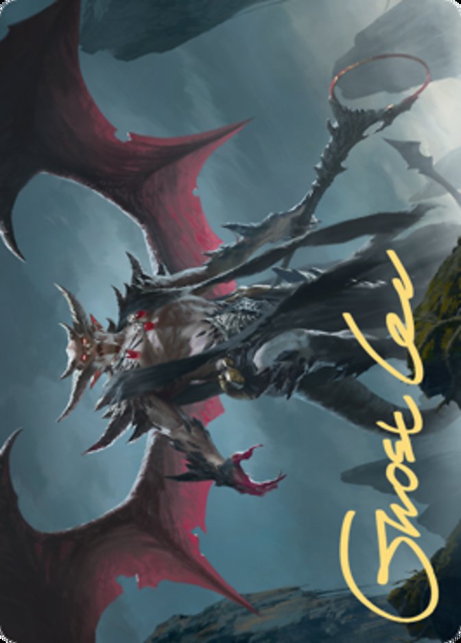 Taborax, Hope's Demise Art Card (Gold-Stamped Signature) [Zendikar Rising Art Series] | Gear Gaming Fayetteville