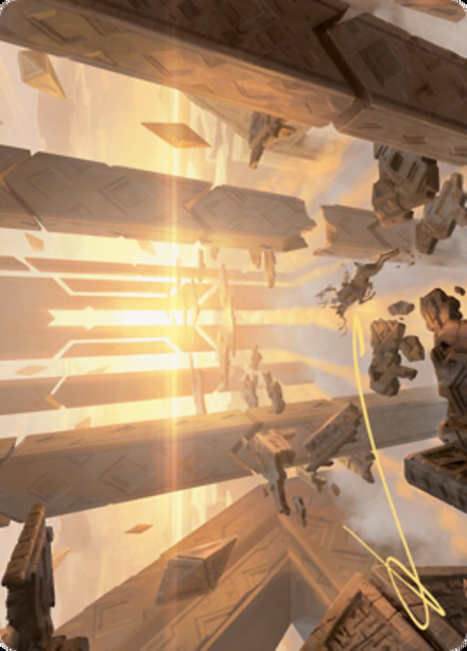 Skyclave Basilica Art Card (Gold-Stamped Signature) [Zendikar Rising Art Series] | Gear Gaming Fayetteville