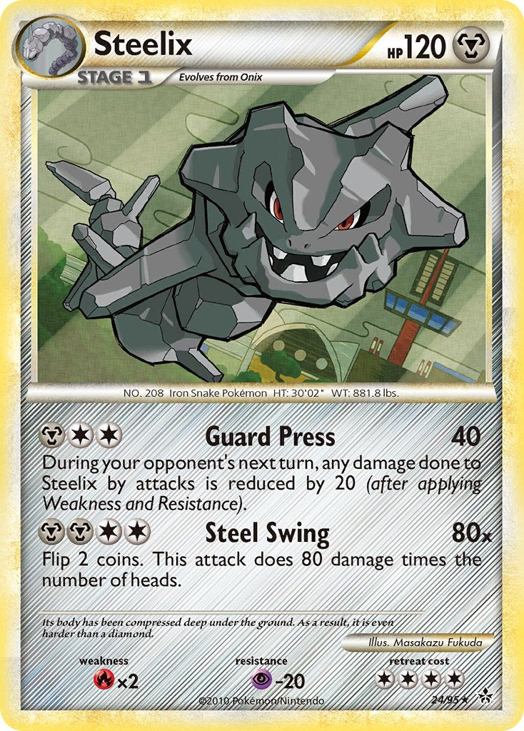 Steelix (24/95) (Theme Deck Exclusive) [HeartGold & SoulSilver: Unleashed] | Gear Gaming Fayetteville