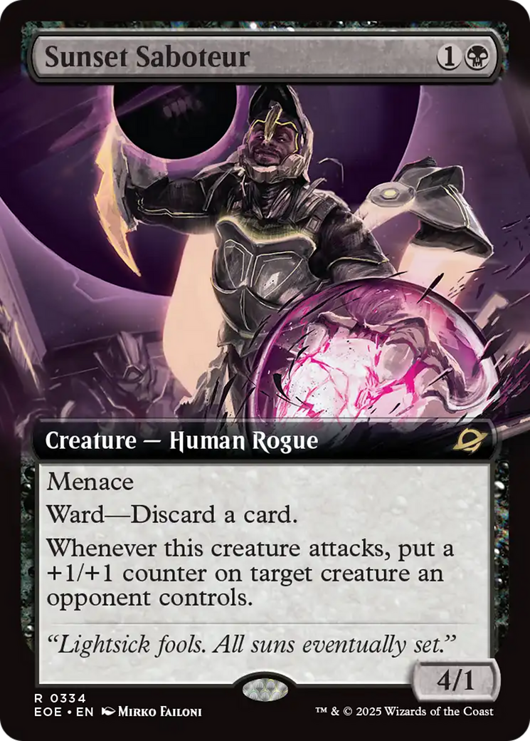Sunset Saboteur (Extended Art) [Edge of Eternities] | Gear Gaming Fayetteville