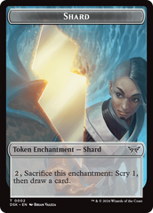 Glimmer // Shard Double-Sided Token [Duskmourn: House of Horror Tokens] | Gear Gaming Fayetteville