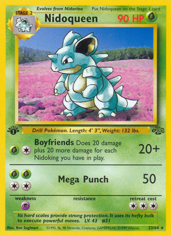 Nidoqueen (23/64) [Jungle 1st Edition] | Gear Gaming Fayetteville