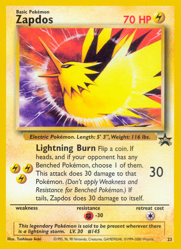 Zapdos (23) [Wizards of the Coast: Black Star Promos] | Gear Gaming Fayetteville