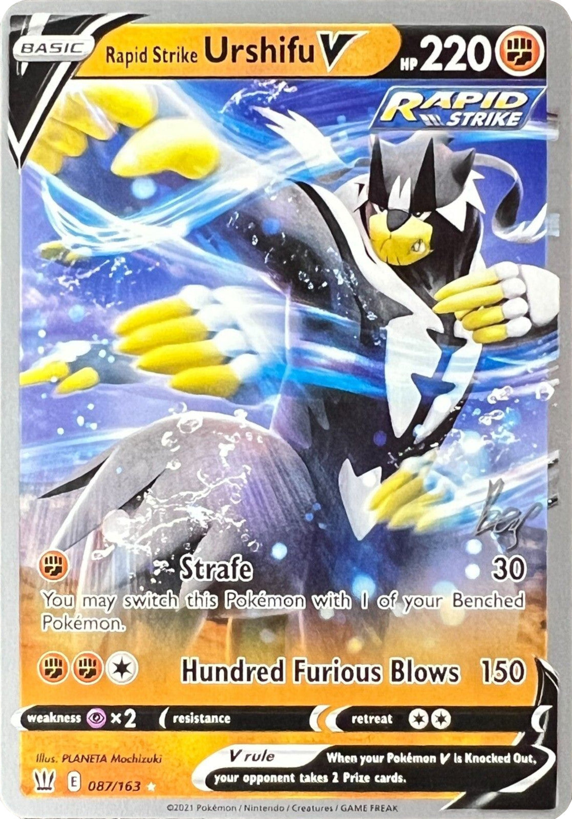 Rapid Strike Urshifu V (087/163) (Cheryl Again - Sebastian Lashmet) [World Championships 2022] | Gear Gaming Fayetteville