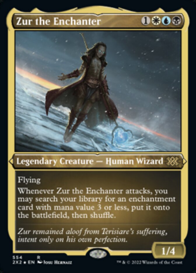 Zur the Enchanter (Foil Etched) [Double Masters 2022] | Gear Gaming Fayetteville