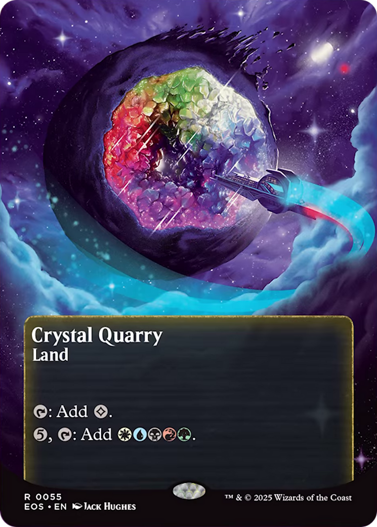 Crystal Quarry (0055) (Borderless) [Edge of Eternities: Stellar Sights] | Gear Gaming Fayetteville