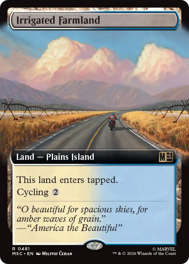 Irrigated Farmland (Extended Art) [Marvel Super Heroes Commander] | Gear Gaming Fayetteville
