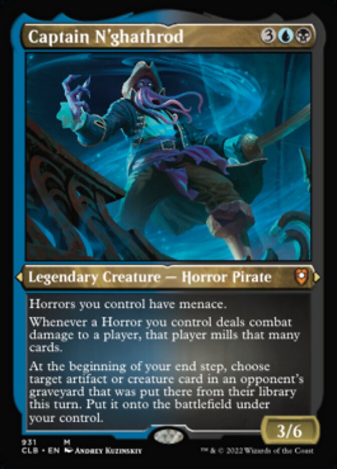 Captain N'ghathrod (Display Commander) (Foil Etched) [Commander Legends: Battle for Baldur's Gate] | Gear Gaming Fayetteville