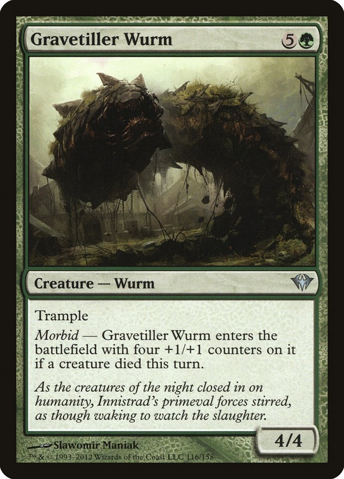 Gravetiller Wurm [Dark Ascension] | Gear Gaming Fayetteville
